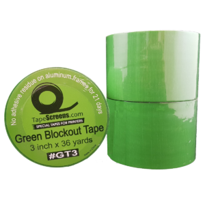 Green Blockout Tape 3 Inch x 36 Yard Single Roll